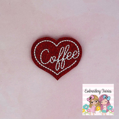 Coffee Heart Feltie Design
