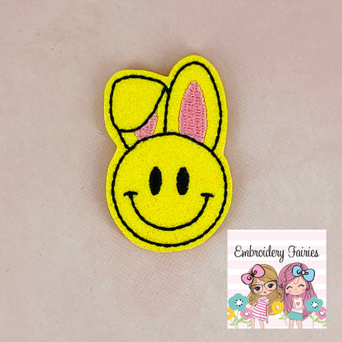 Smile Face Easter Bunny Feltie Design
