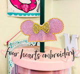 Minnie Straw Charm