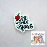 School Squad Feltie File Set - Teacher Embroidery File - Embroidery File - Feltie File - Machine Embroidery Design - School Squad Feltie