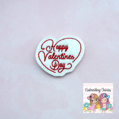 Happy Valentines Day Feltie File - Love Feltie - Valentines Day Feltie Design - Feltie Design - Feltie Pattern - Machine Embroidery Design