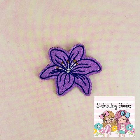 Lily Flower Feltie Design