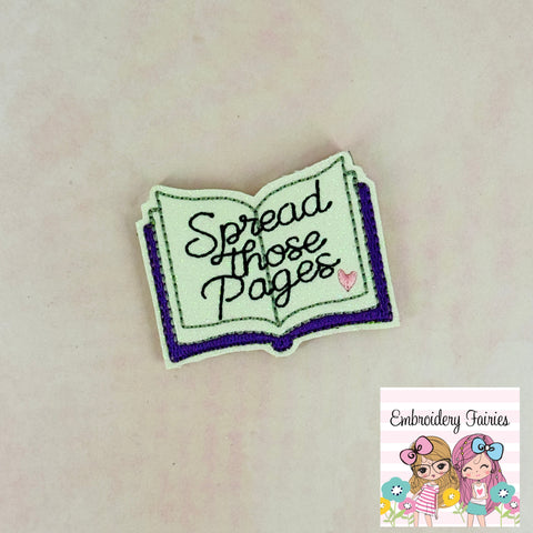 Spread Those Pages Feltie Design