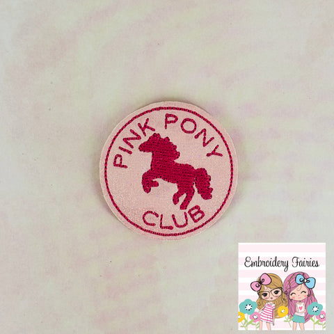 Pink Pony Club Feltie Design
