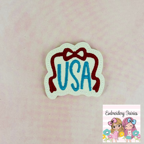 USA Bow Feltie Design