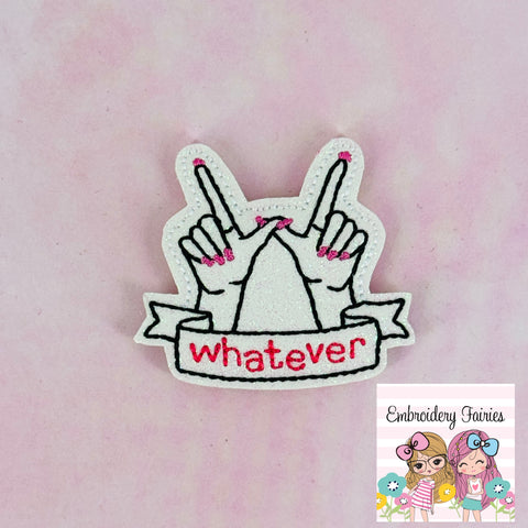 Clueless Whatever Feltie Design
