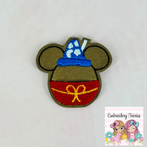 Mouse Sorcerer Apple Feltie Design