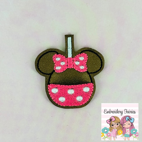Mouse Girl Candy Apple Feltie Design