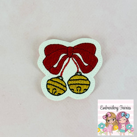 Coquette Christmas Bells Feltie Design