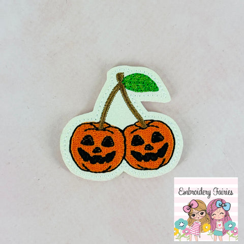 Pumpkin Cherries Feltie Design