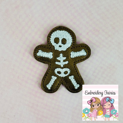 Gingerbread Skeleton Feltie Design