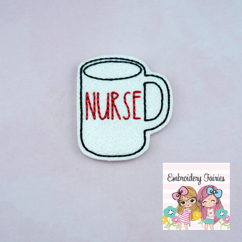 Coffee Nurse Mug Feltie Design
