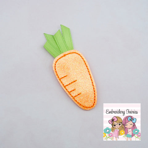 Carrot with Ribbon Feltie Design