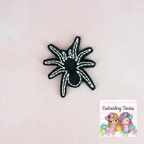 Spider Feltie File - Halloween Feltie - ITH Design - Embroidery Digital File - Machine Embroidery Design - Embroidery File