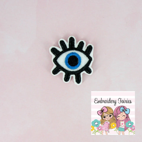 Evil Eye Feltie - ITH Design - Embroidery Digital File - Machine Embroidery Design - Evil Eye Embroidery File - Eye Feltie