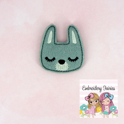 Woodland Bunny Feltie File - Bunny Feltie Design - ITH Embroidery File -  Embroidery File - Machine Embroidery Design - Feltie File