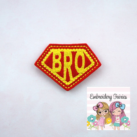 Super Brother Feltie File - Brother Feltie Pattern - Brother Embroidery File - Machine Embroidery Design -  Feltie Design - Feltie Pattern
