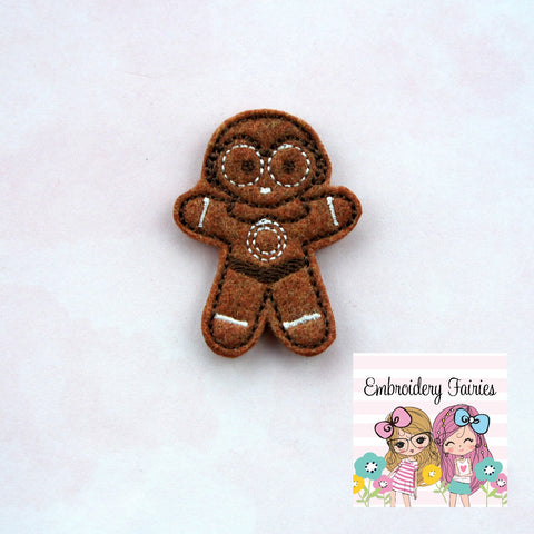 Gingerbread C3 Feltie File - Feltie Design - Christmas Feltie - Machine Embroidery Design - Feltie Designs - Feltie Pattern - Feltie File