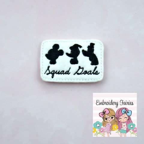 Squad Goals Feltie File - Squad Goals Feltie Design - ITH Design - Embroidery Digital File - Embroidery Design - Embroidery File - Feltie