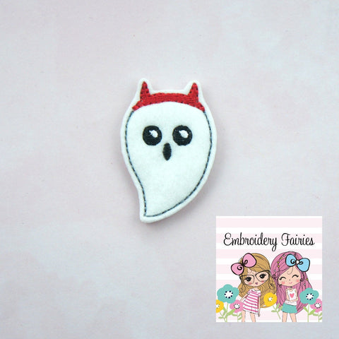 Ghost Devil Feltie File - Halloween Feltie Design - Embroidery Digital File - Embroidery Design - Embroidery File - Feltie Design - Feltie