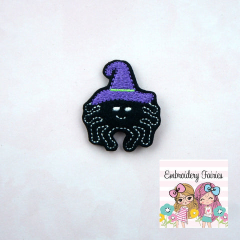 Spider Witch Low Feltie File -Halloween Feltie Design - Embroidery Digital File - Embroidery Design - Embroidery File - Feltie Design