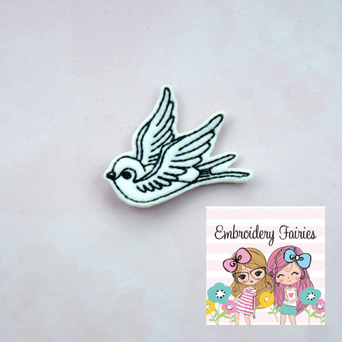 Swallow Feltie File -Bird Feltie Design - Feltie Design - Embroidery Design - Embroidery File - Feltie Pattern - Mini Embroidery File
