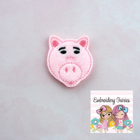 Pig Toy Feltie File - Pig Feltie - Feltie Design - Feltie Pattern - Mini Embroidery Design - Embroidery File - Feltie Download - Feltie