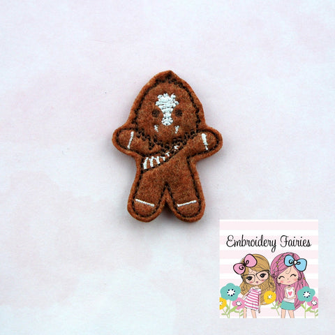 Gingerbread Chewy Feltie File - Feltie Design - Christmas Feltie - Machine Embroidery Design - Feltie Designs - Feltie Pattern - Feltie File