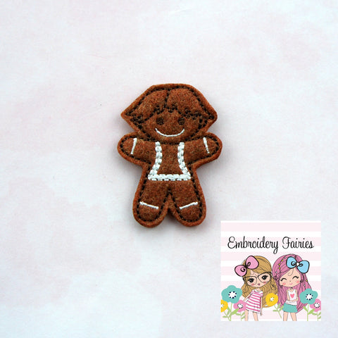 Gingerbread Ana Feltie File - Feltie Design - Christmas Feltie - Machine Embroidery Design - Feltie Designs - Feltie Pattern - Feltie File