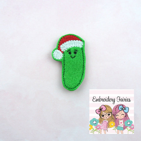 Christmas Pickle Feltie File -  Santa Pickle Feltie Design - Pickle Feltie - Embroidery Design - Feltie Pattern - Feltie Design