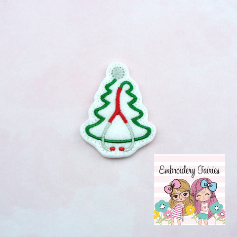Christmas Tree Stethoscope Feltie File - Christmas Feltie Design - Machine Embroidery Design - Embroidery File - Feltie Design - Feltie File