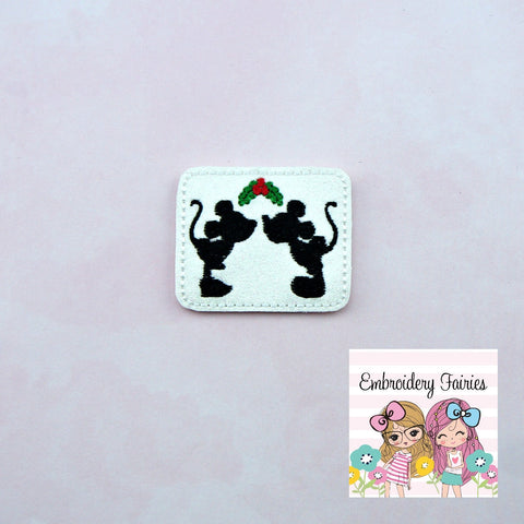 Mistletoe Feltie File -  Christmas Feltie Design - Feltie - Feltie Pattern - Feltie Design - Planner Clip Design - Mouse Feltie