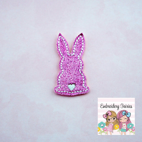 Bunny Heart Tail  Feltie File -  Bunny Butt Feltie Design - Feltie Design - Feltie - Carrot Feltie - Bunny Feltie - Bunny Tail Feltie