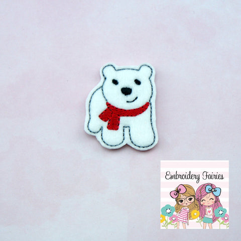 Polar Bear Feltie File -  Christmas Feltie Design - Feltie Design - Feltie Pattern - Feltie Download - Winter Feltie - Bear Feltie - Feltie