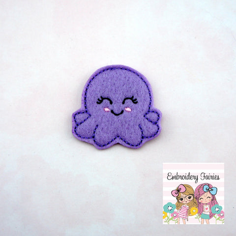 Octopus Feltie File - Ocean Feltie Design - ITH Embroidery Design - Feltie Design - Feltie File - Feltie Pattern - Summer Feltie Design