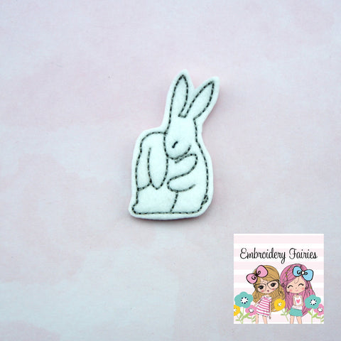 Bunny Hugging Feltie File - Bunny Feltie Design - Feltie Design - Feltie - Easter Feltie - Bunny Feltie - Rabbit Feltie - Bunny Feltie