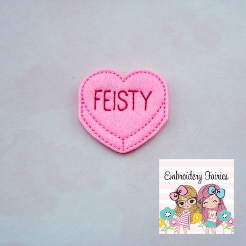 Feisty Conversation Feltie File - Heart Embroidery File - Valentines Day Feltie - Feltie Design - Feltie - Machine Embroidery Design