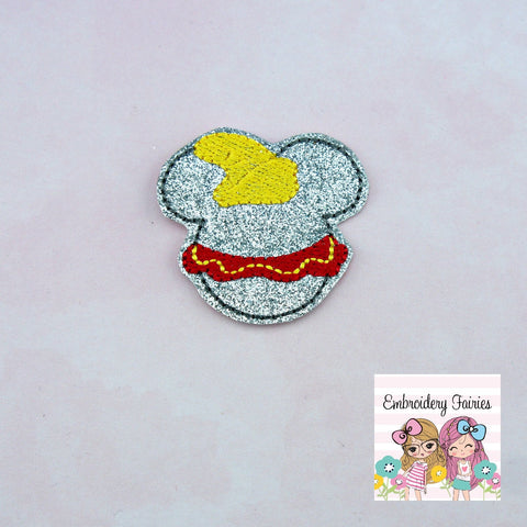 Elephant Mouse Feltie File - Hat Feltie - Feltie Design - Embroidery Digital File - Machine Embroidery Design - Feltie Pattern - Feltie