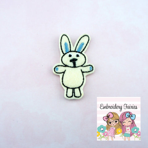 Nuff Bunny Feltie File - Bunny Feltie Design - Feltie Design - Digital Embroidery File - Feltie File - Book Feltie - Story Book Feltie
