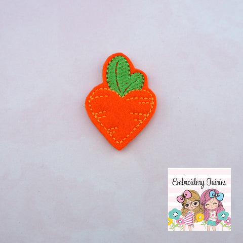Carrot Heart Feltie Design - Easter Feltie Design - Feltie Design - Embroidery Design - Vegetable Feltie Design - Bunny Feltie Design