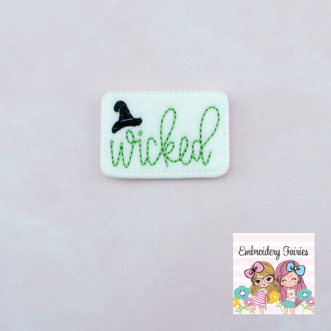 Wicked Feltie File - Halloween Feltie - Embroidery File - Feltie Design - Feltie Pattern - Witch Feltie