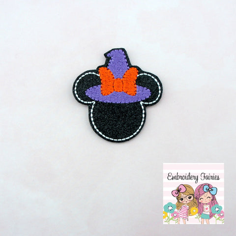 Mouse Witch File - Halloween Feltie File - Embroidery Digital File - Machine Embroidery Design - Embroidery File - Feltie File