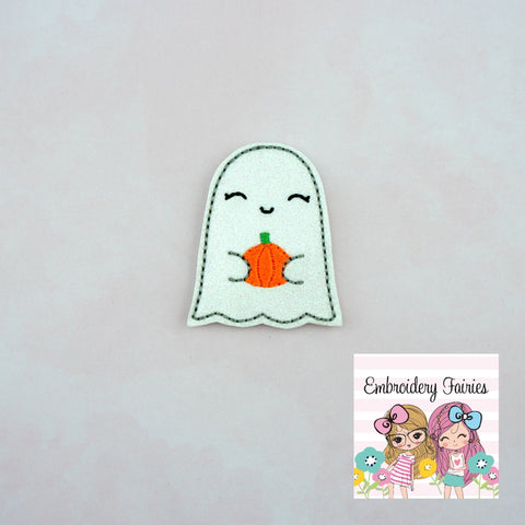 Ghost Pumpkin Feltie Design - Halloween Feltie Design - Embroidery Design - Feltie Design - Embroidery File - Feltie File